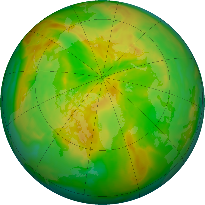 Arctic ozone map for 23 May 2012